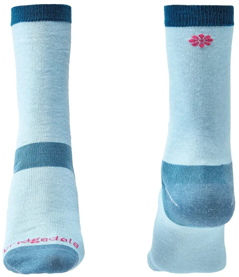 Bridgedale Womens Coolmax Liner Socks - Twin Pack - Sky-1
