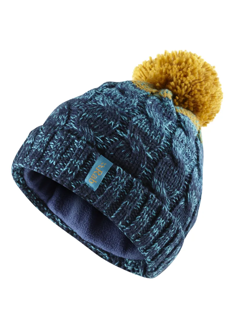 Rab Womens Braid Beanie - Ink-Seaglass-Dijon