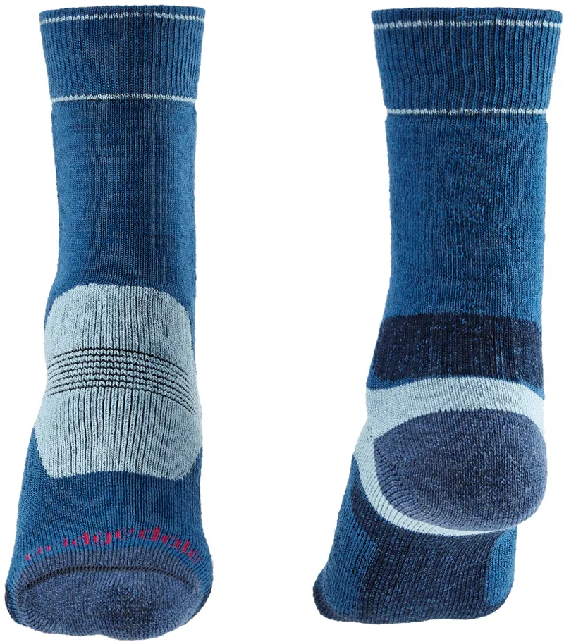 Bridgedale Womens Hike Midweight Merino Socks - Blue-Sky-1