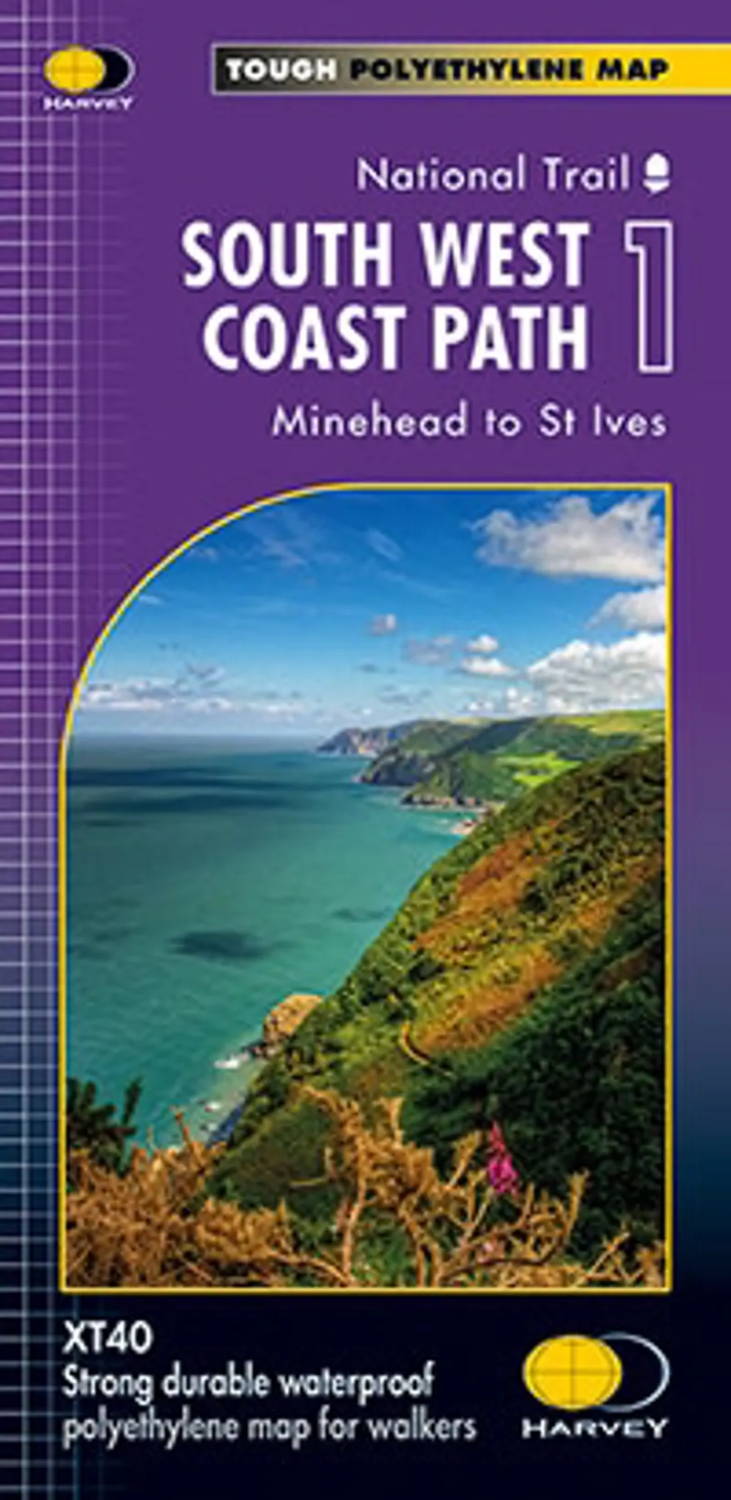 Harveys South West Coast Path 1 - Minehead to St Ives
