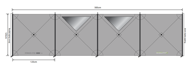 Outdoor Revolution Pronto PC 4 Panel Windbreak-4
