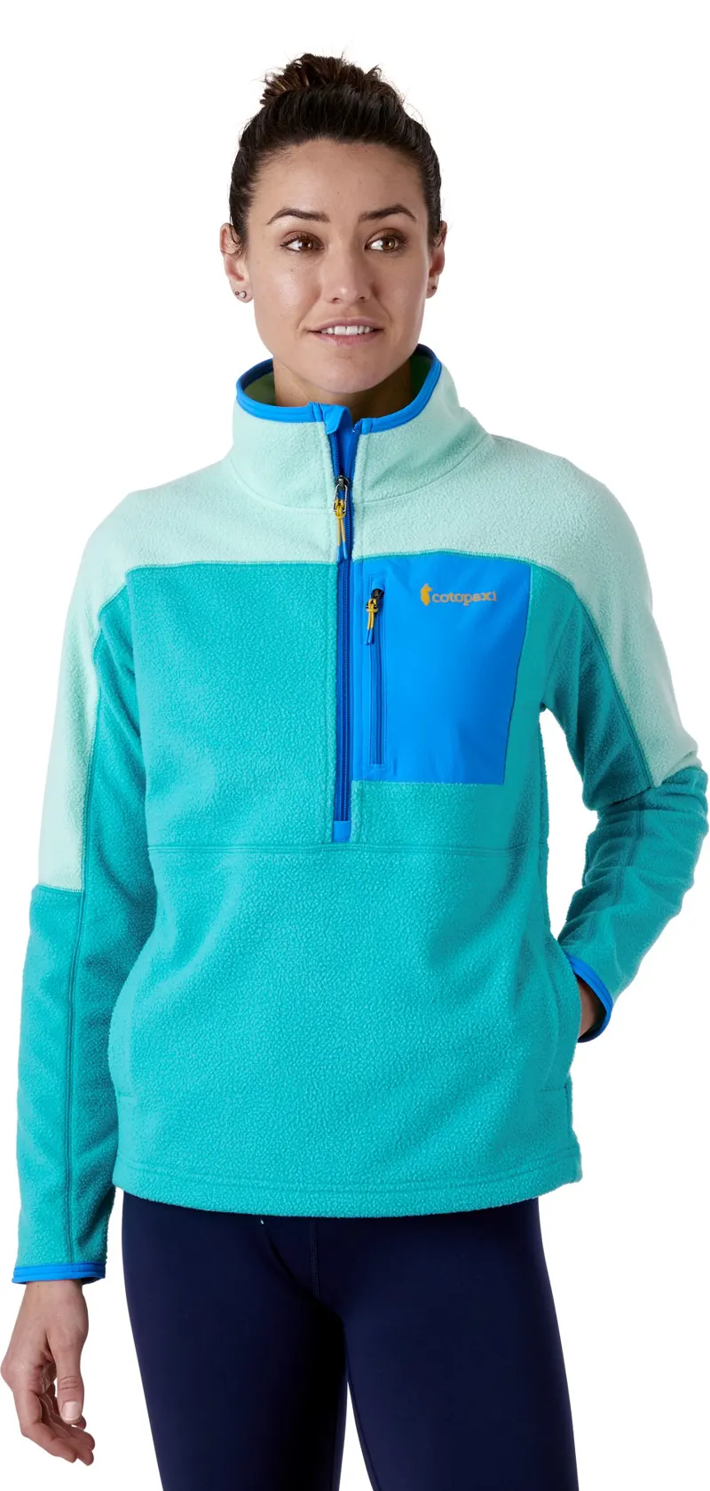 Cotopaxi Womens Dorado Half-Zip Fleece Jacket - Agave-Lagoon-2