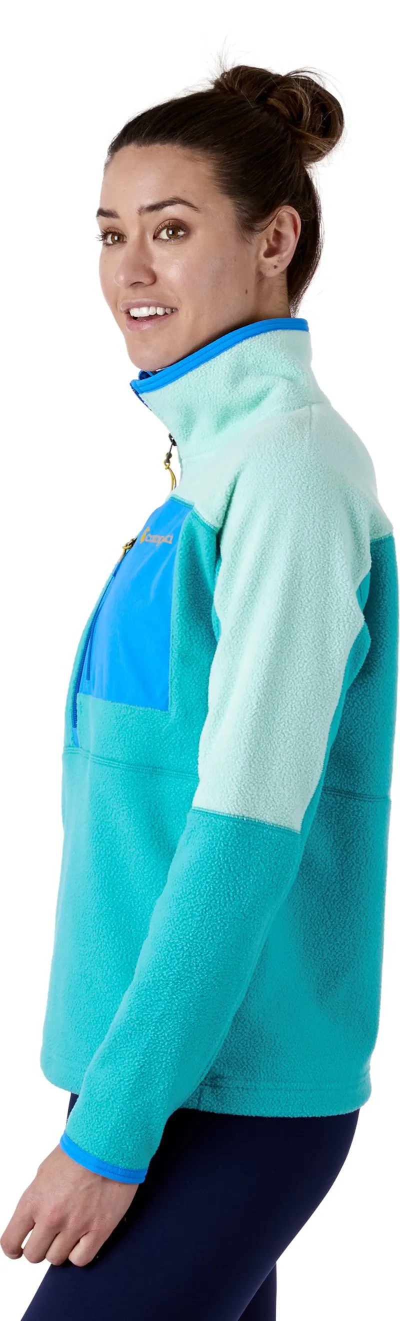 Cotopaxi Womens Dorado Half-Zip Fleece Jacket - Agave-Lagoon-4