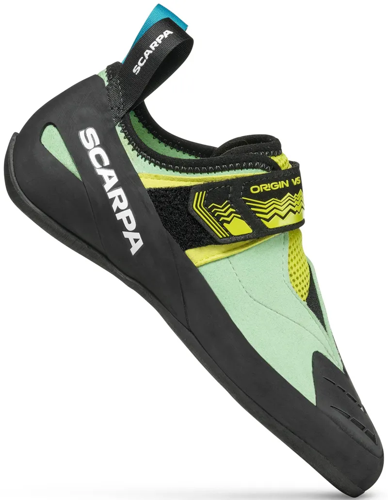 Scarpa Womens Origin VS Climbing Shoe - Pastel Green-Lime-1