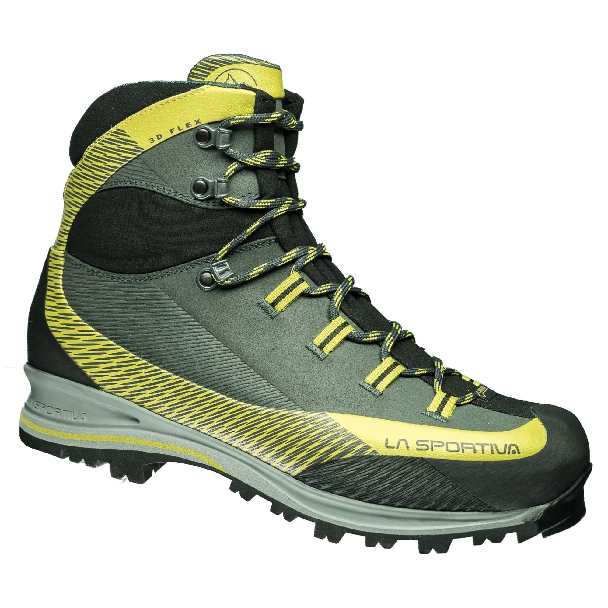 La Sportiva Mens Trango TRK GTX Boots Leather Carbon/ Green