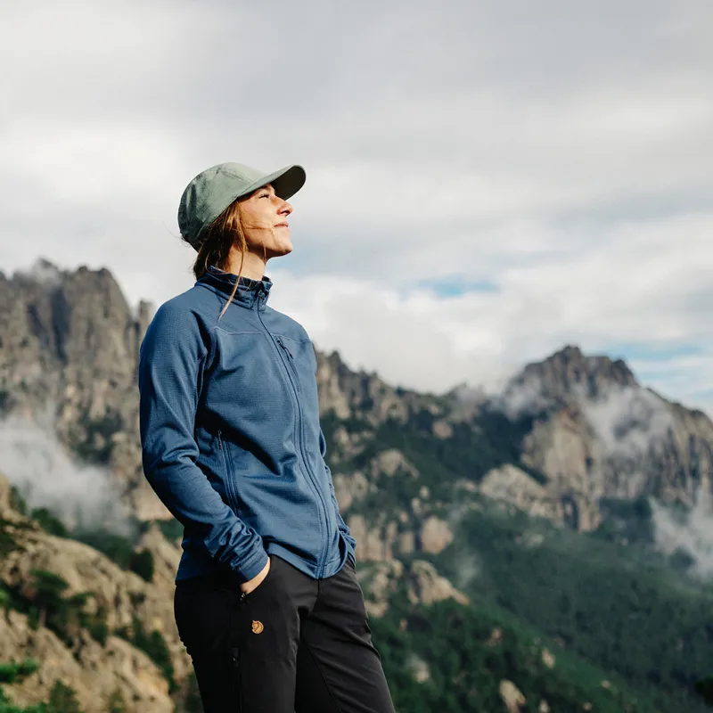 Fjallraven Womens Abisko Lite Fleece Jacket - Indigo Blue-8