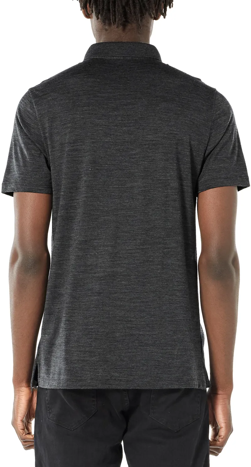 Icebreaker Mens Tech Lite SS Polo Jet Heather