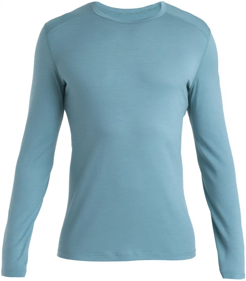 Icebreaker Mens 200 Oasis Long Sleeved Crewe Top - Cloud Ray