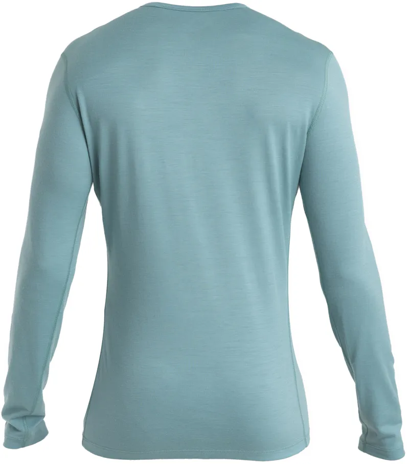 Icebreaker Mens 200 Oasis Long Sleeved Crewe Top - Cloud Ray-1
