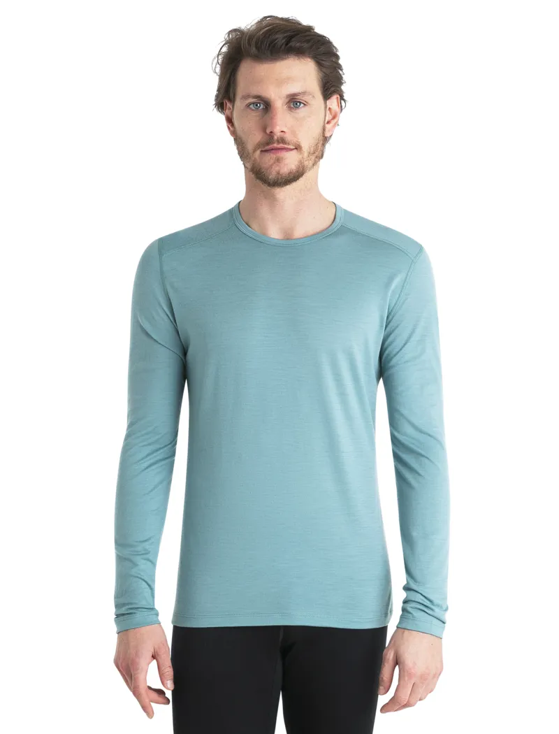 Icebreaker Mens 200 Oasis Long Sleeved Crewe Top - Cloud Ray-2