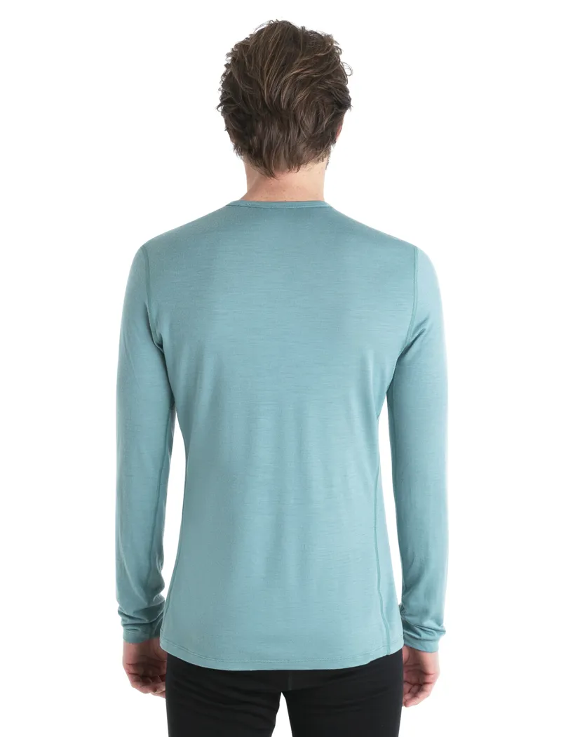 Icebreaker Mens 200 Oasis Long Sleeved Crewe Top - Cloud Ray-3