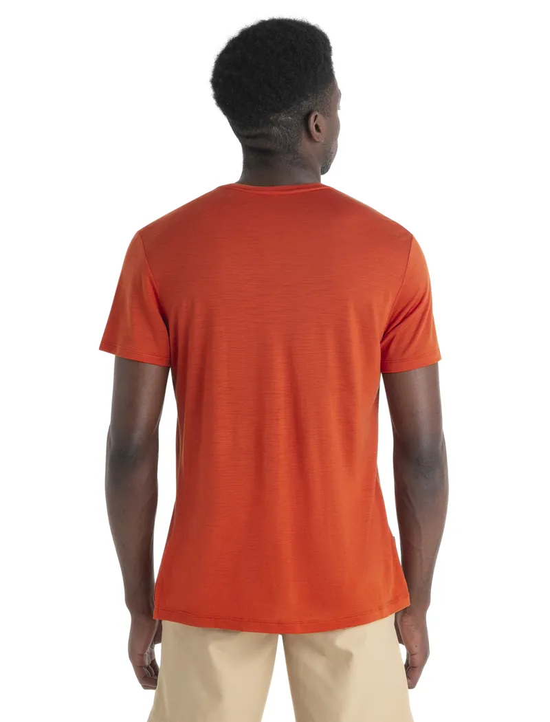 Icebreaker Mens Merino 125 Cool-Lite Sphere III SS Tee - Molten-3
