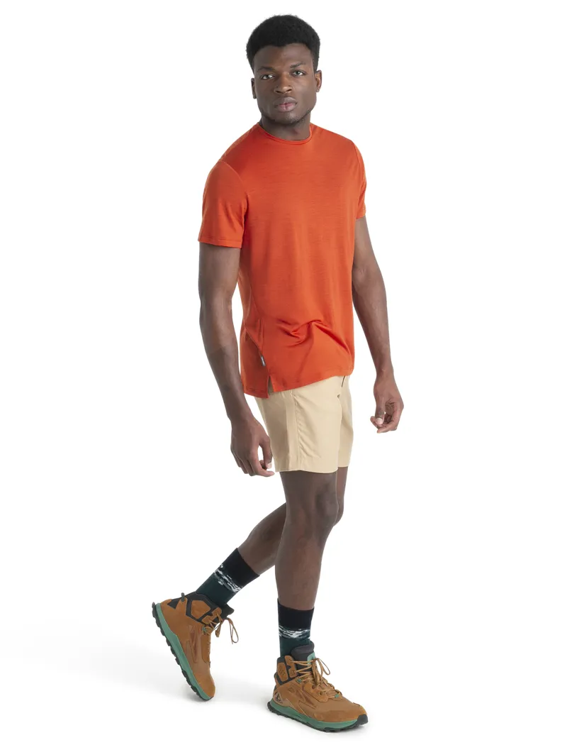 Icebreaker Mens Merino 125 Cool-Lite Sphere III SS Tee - Molten-5