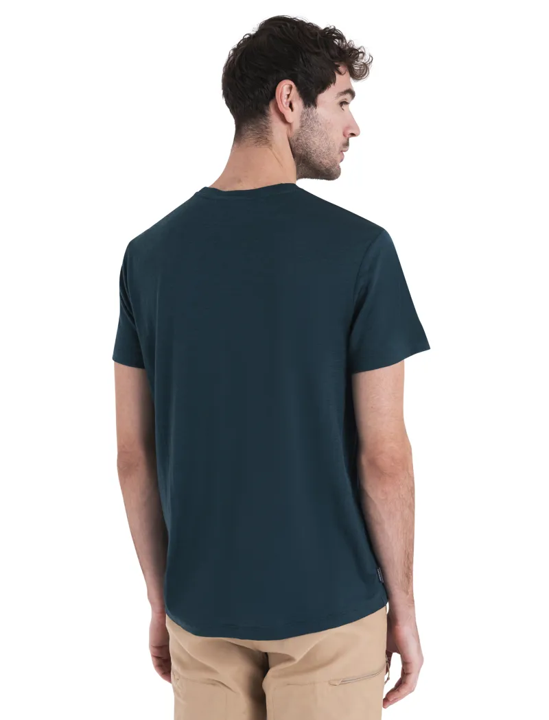 Icebreaker Mens Merino 150 Tech Lite III SS Tee - Fathom Green-3