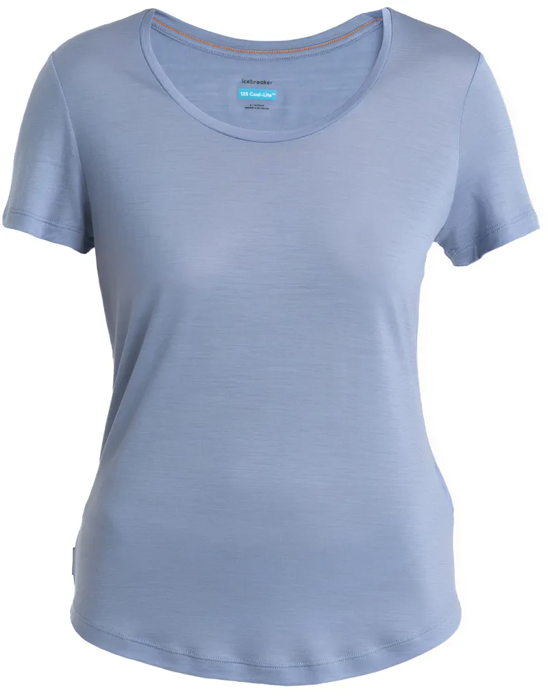 Icebreaker Womens Merino 125 Cool-Lite Sphere III Short Sleeved Scoop Tee - Kyanite