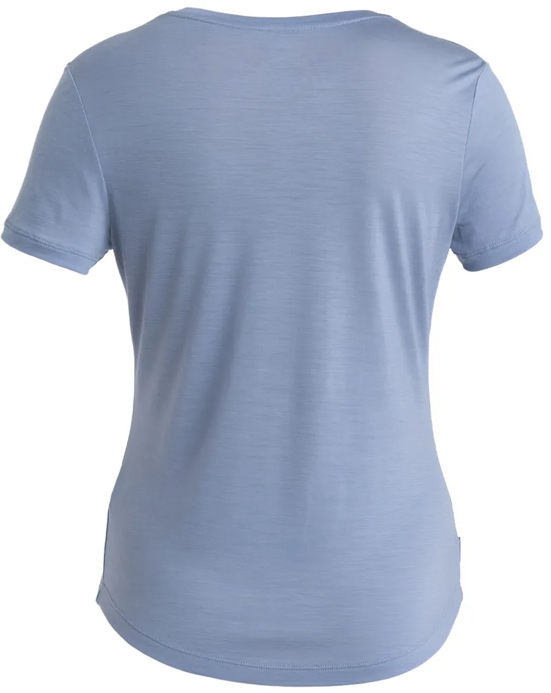Icebreaker Womens Merino 125 Cool-Lite Sphere III Short Sleeved Scoop Tee - Kyanite-1