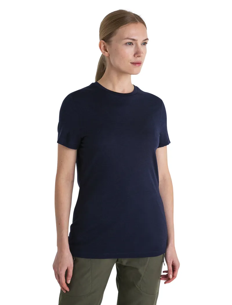 Icebreaker Womens Merino 150 Tech Lite III SS Tee - Midnight Navy-2