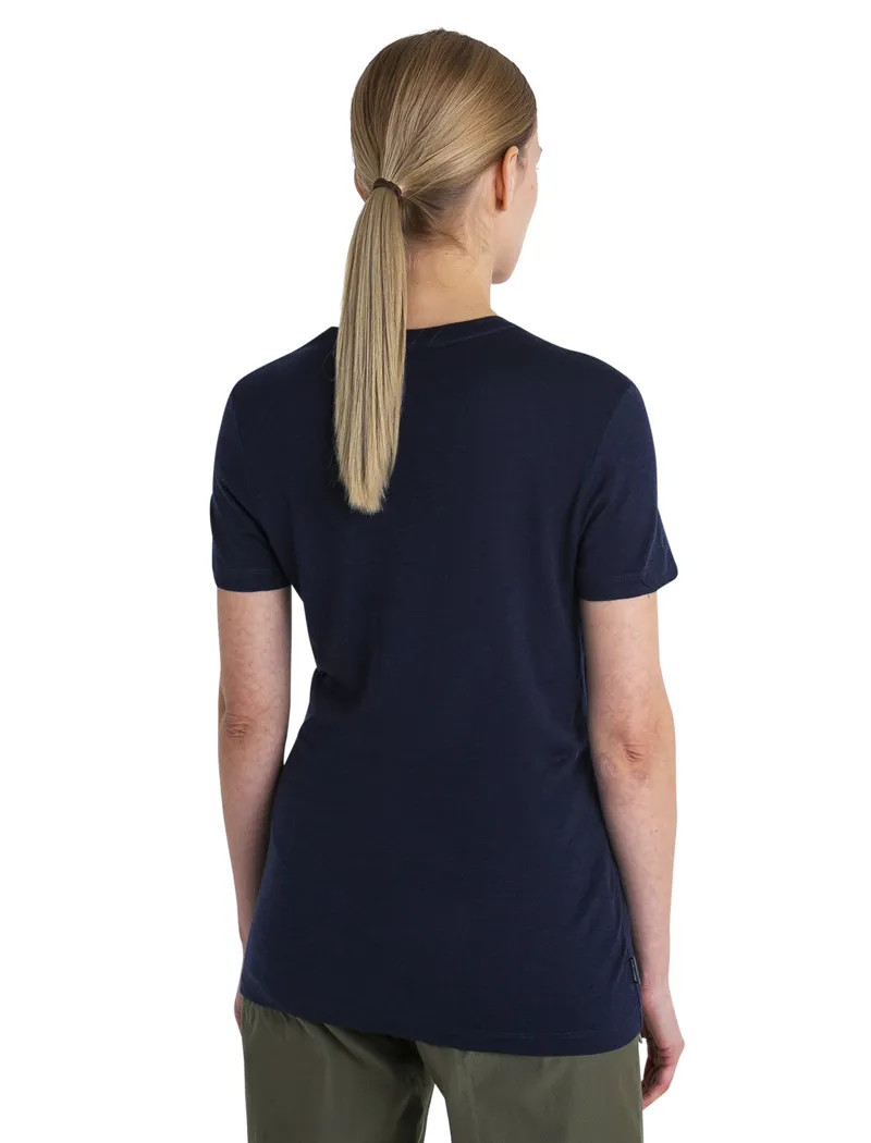 Icebreaker Womens Merino 150 Tech Lite III SS Tee - Midnight Navy-3