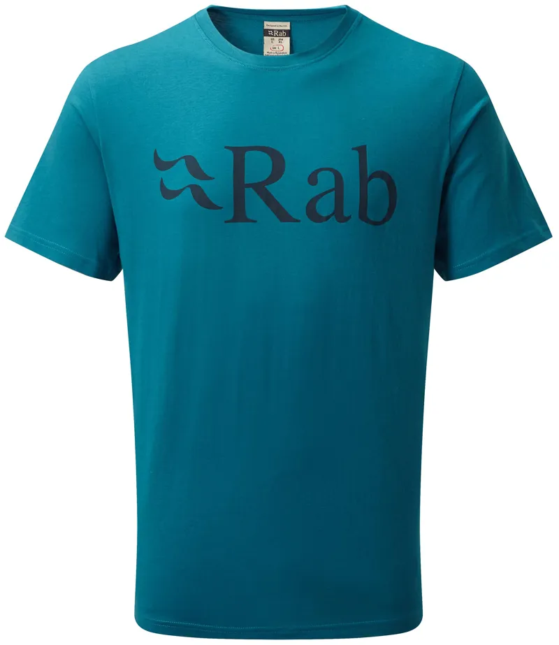 Rab Mens Stance Logo Tee - Azure