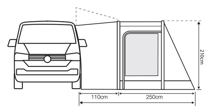 Outdoor Revolution Movelite T2 Mid Drive-Away Awning - 2021 Model	-2