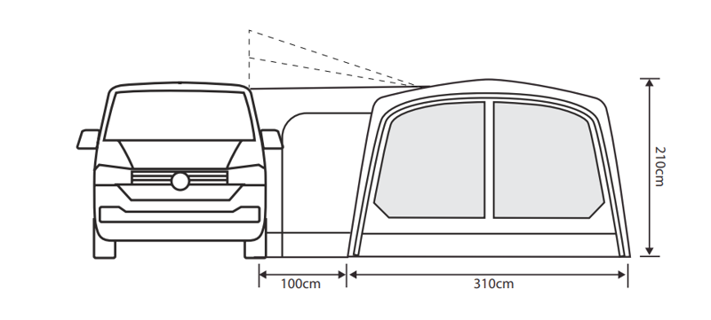 Outdoor Revolution Movelite T4 Mid Drive-Away Awning - 2021 Model-2