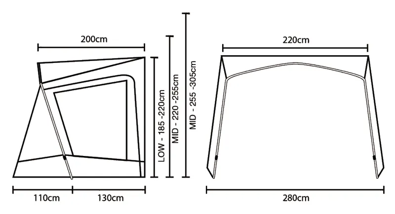 Outdoor Revolution Demo Techline Canopy Lowline-1
