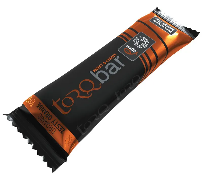 Torq Organic Energy Bar - Zesty Orange - 10 Pack