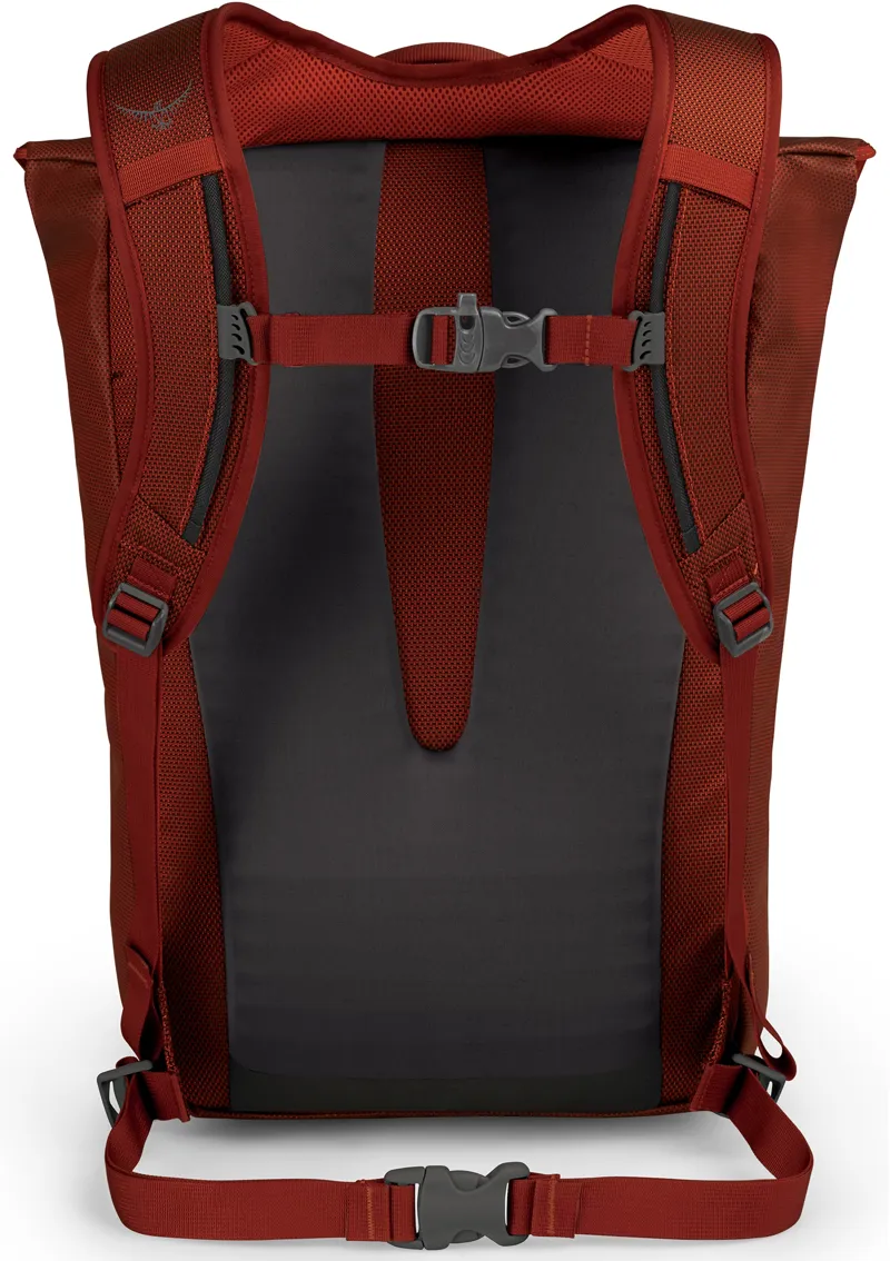 Osprey Transporter Flap Rucksack - Ruffian Red-3