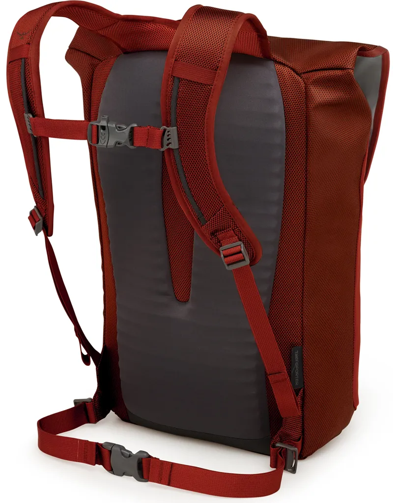 Osprey Transporter Flap Rucksack - Ruffian Red-2