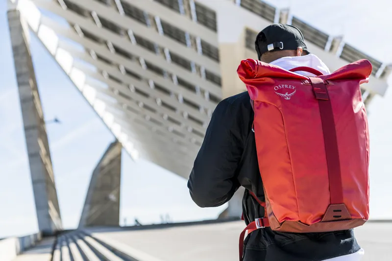 Osprey Transporter Roll Rucksack - Ruffian Red-6