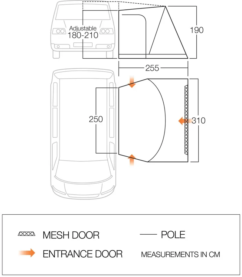 Vango Bondi Low Awning - 2020 Model-3