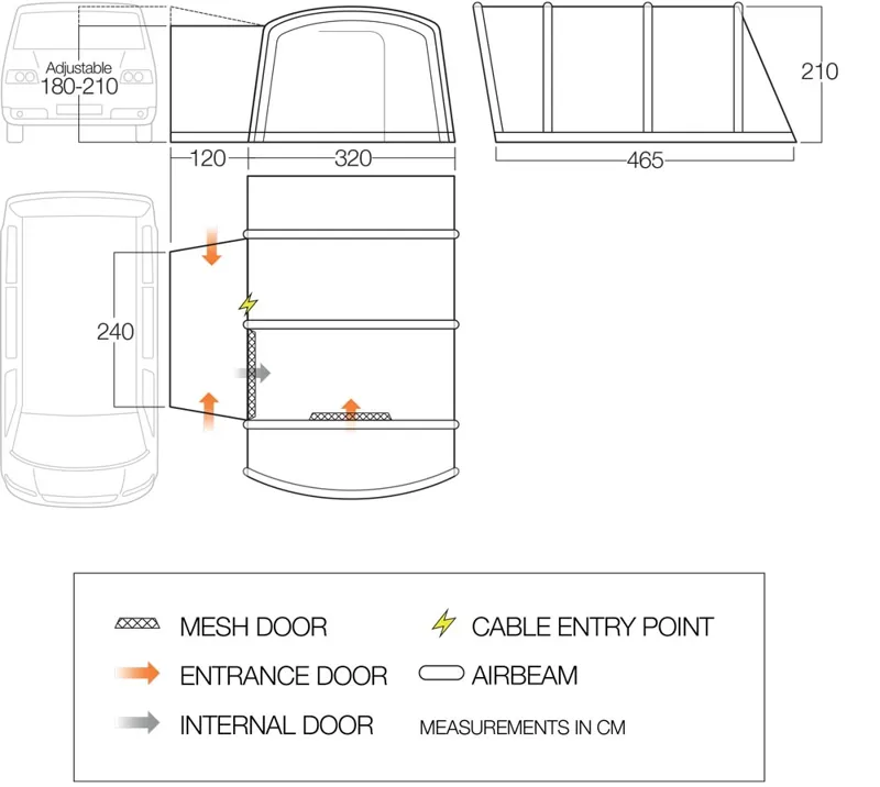 Vango Galli III Air Low DriveAway Awning-3