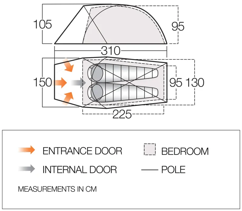 Vango Mirage Pro 200 Tent - 2021 Model-1