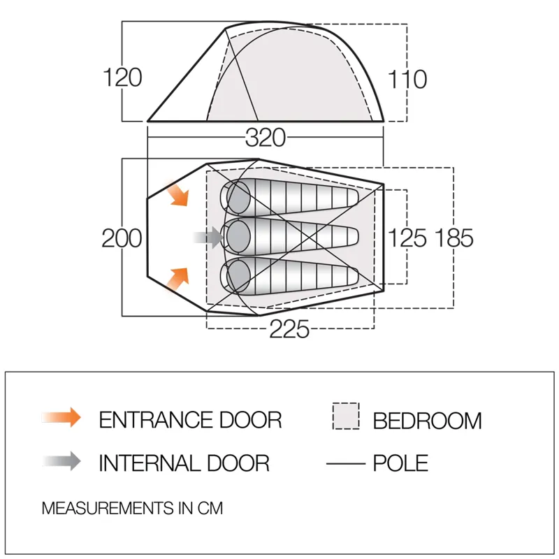 Vango Demo Mirage Pro 300 Tent - 2020 Model-1