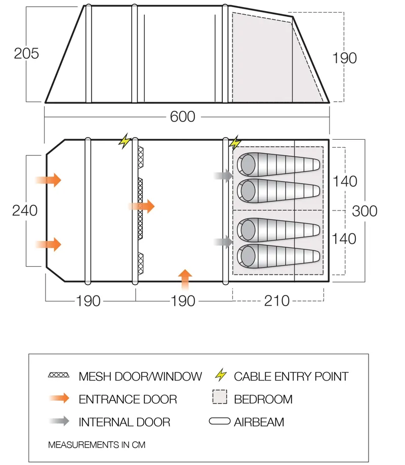 Vango Stargrove II Air 450 Tent - 2021 Model-1