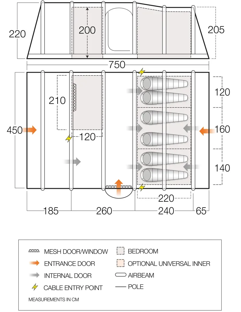 Vango Valencia II Air 650XL Tent - 2021 Model-1