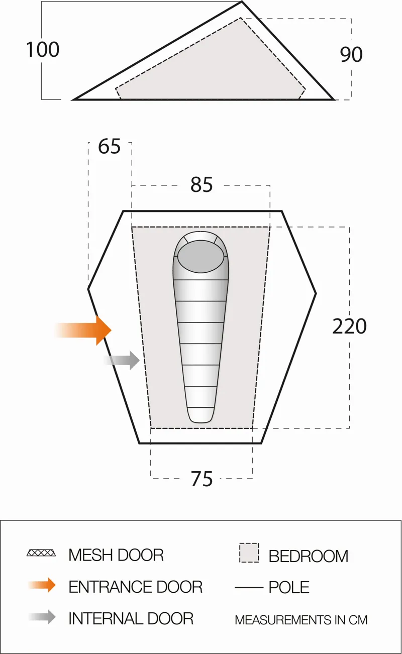Vango Heddon 100 Tent - 2022 Model-1