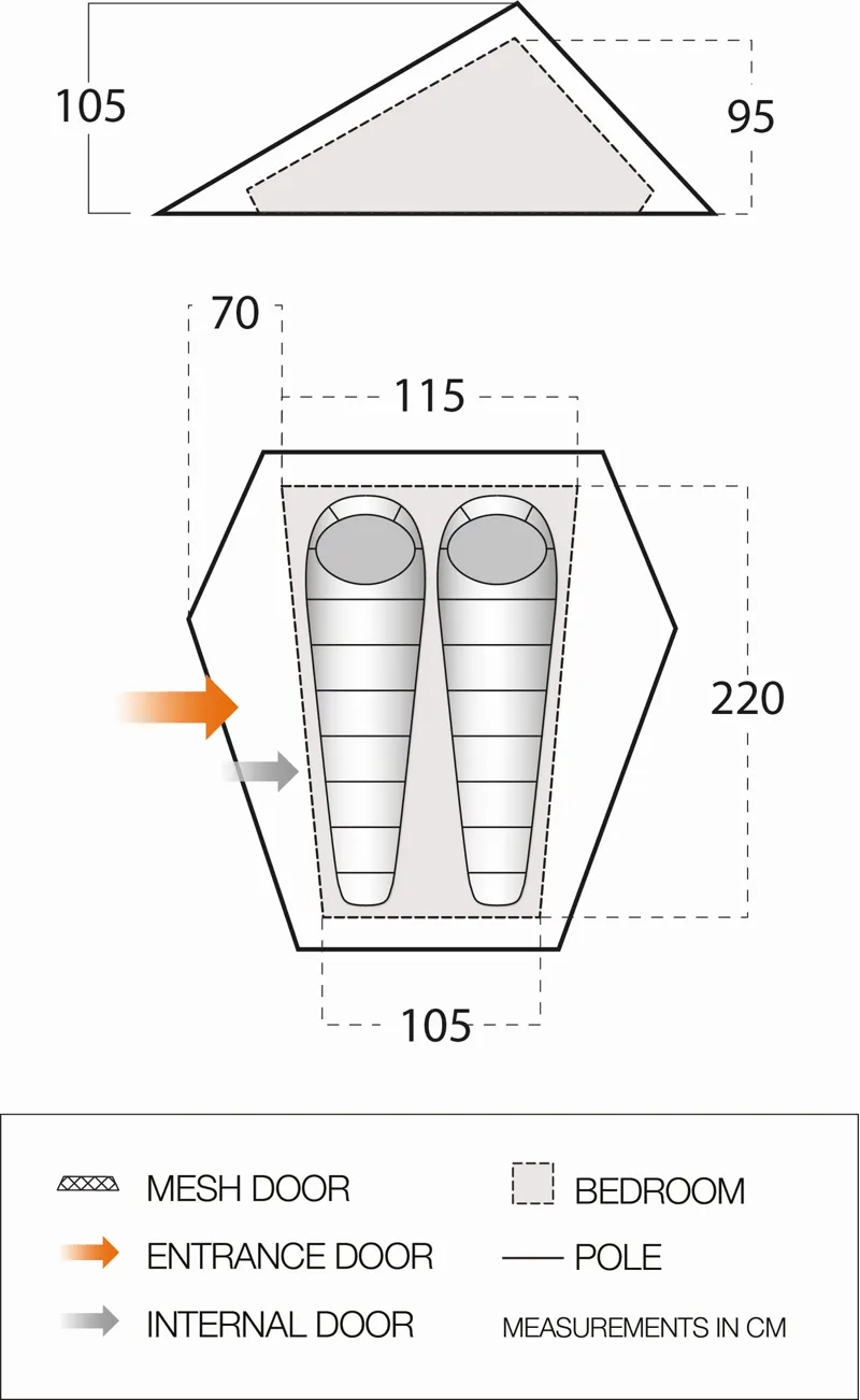 Vango Heddon 200 Tent - 2022 Model-1