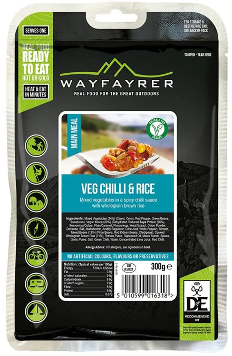 Wayfayrer Vegetable Chilli and Rice