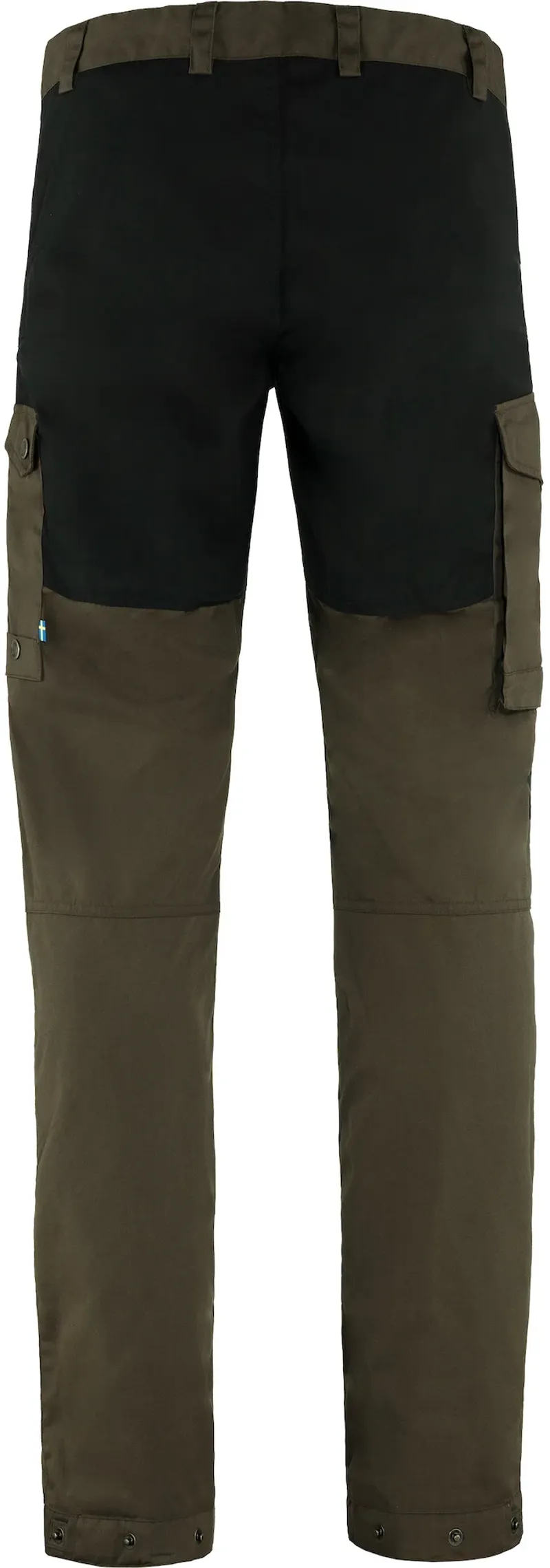 Fjallraven Mens Vidda Pro Trousers - Dark Olive-Black-1