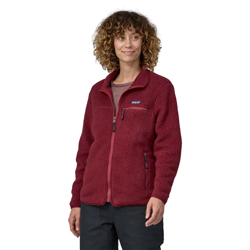 Patagonia Womens Retro Pile Jacket - Carmine Red-1