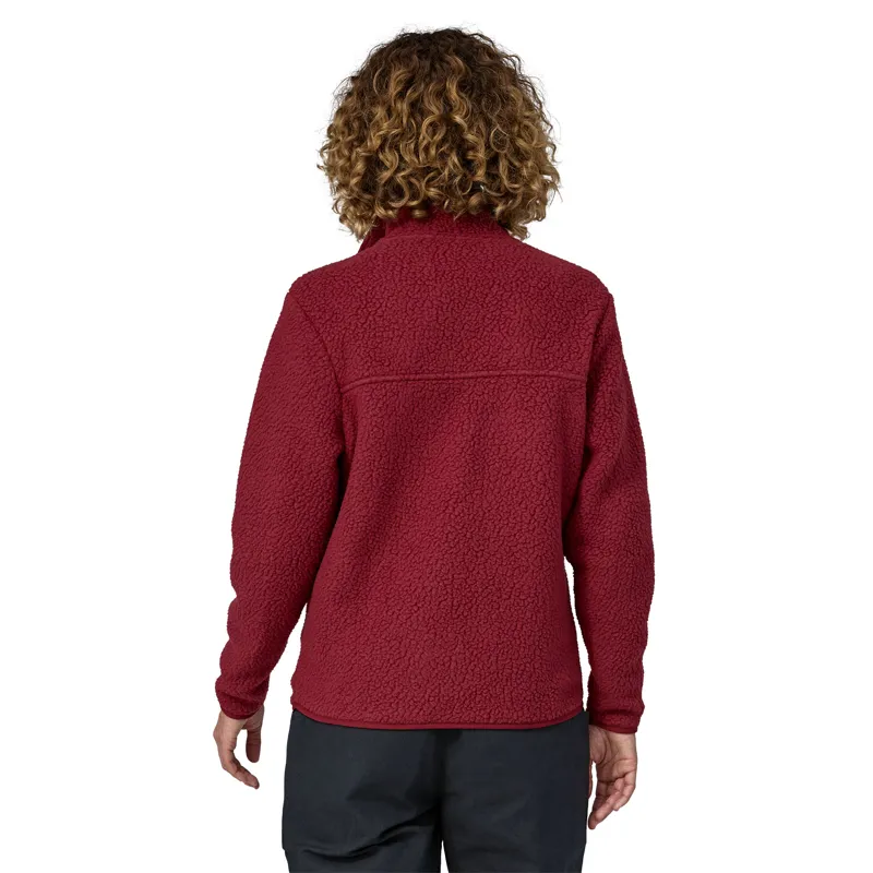 Patagonia Womens Retro Pile Jacket - Carmine Red-2