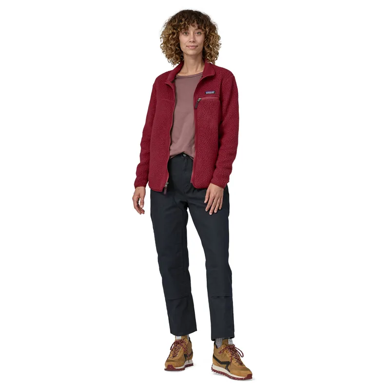 Patagonia Womens Retro Pile Jacket - Carmine Red-3