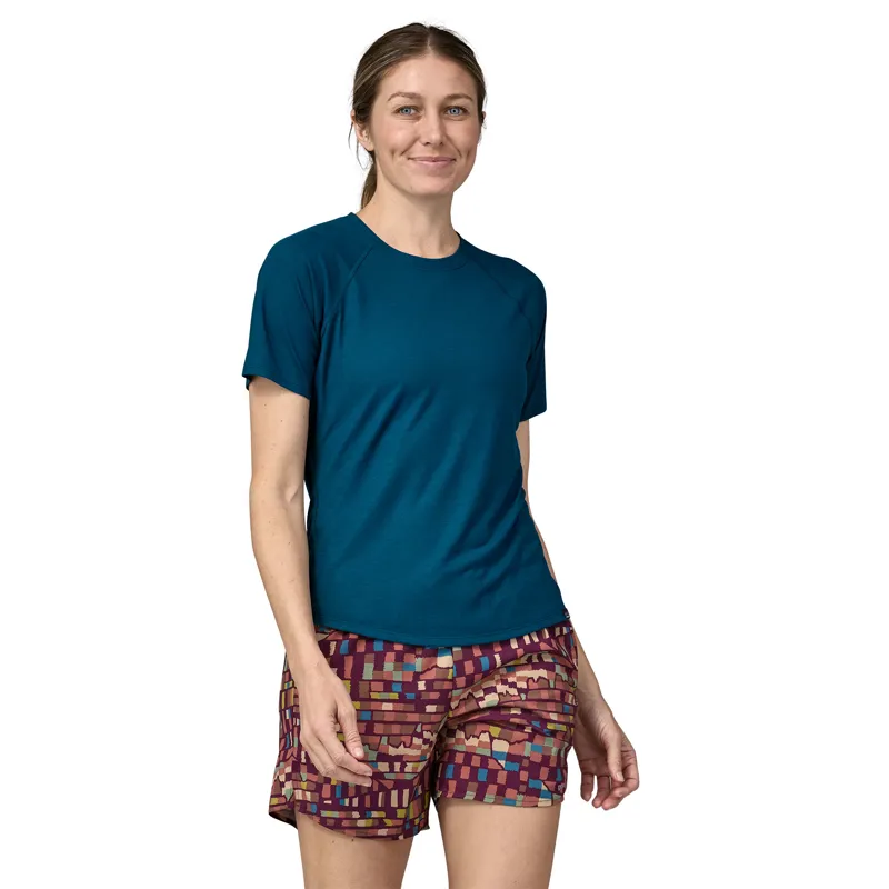 Patagonia Womens Capilene Cool Trail Shirt - Lagom Blue-1