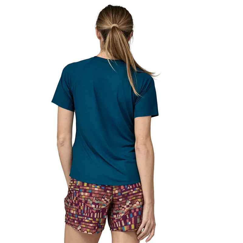 Patagonia Womens Capilene Cool Trail Shirt - Lagom Blue-2