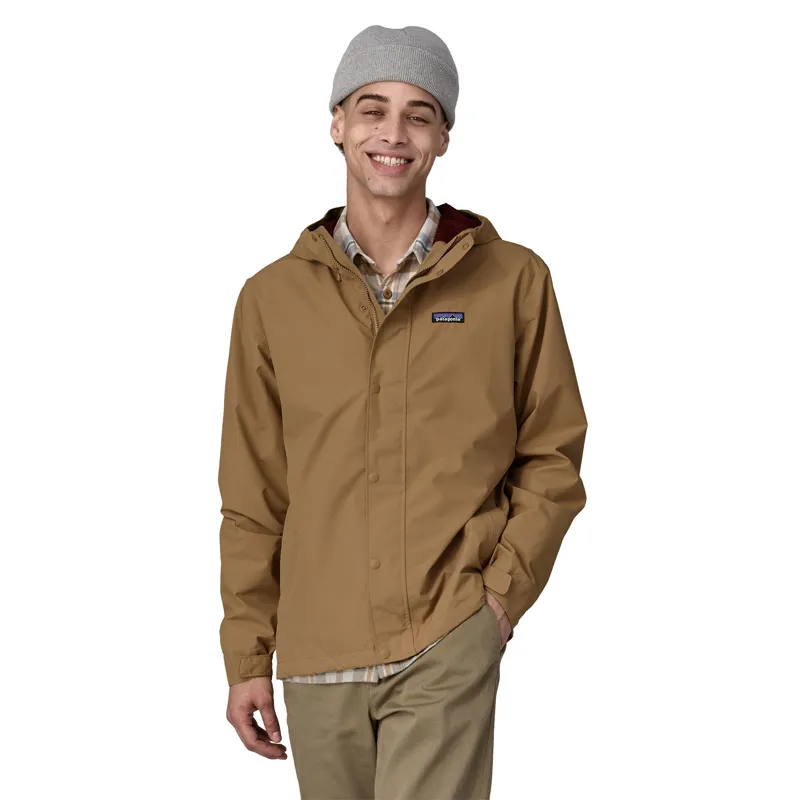 Patagonia Mens Jackson Glacier Rain Jacket - Grayling Brown-1
