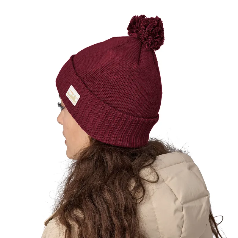 Patagonia Powder Town Beanie - 73 Skyline-Carmine Red-2