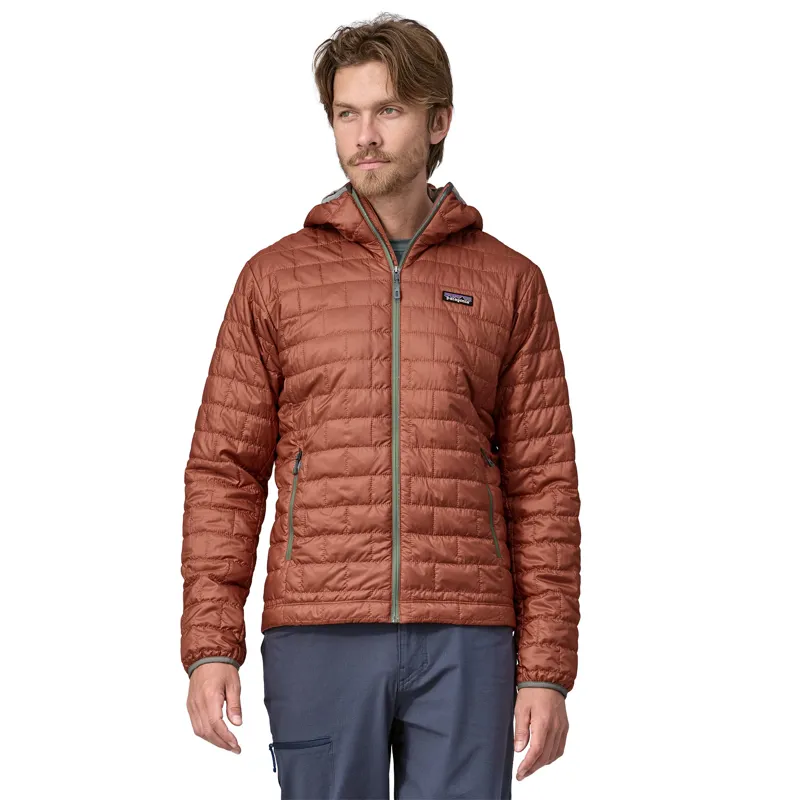 Patagonia Mens Nano Puff Hoody - Burl Red-1