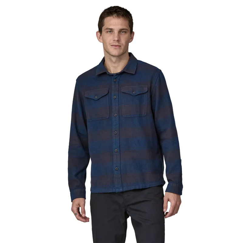 Patagonia Mens Fjord Flannel Shirt - Cascade-Tidepool Blue-1