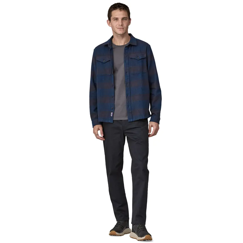 Patagonia Mens Fjord Flannel Shirt - Cascade-Tidepool Blue-3